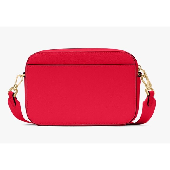 New Kate Spade Madison Mini Camera Bag Saffiano Leather Ruby Red - Picture 4 of 5